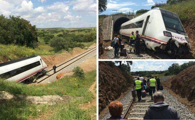 Fomento pide tranquilidad y encarga una auditoría tras el descarrilamiento del tren en Extremadura