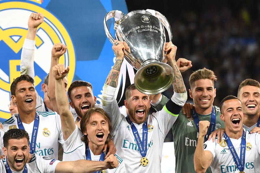 El Real Madrid conquistó en el Olímpico de Kiev su 'decimotercera' Champions, tras un partido en el que venció por 3-1 al Liverpool y en el que Bale fue protagonista al marcar dos goles