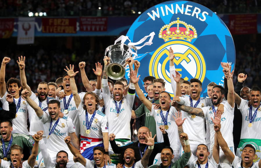 El Real Madrid conquistó en el Olímpico de Kiev su 'decimotercera' Champions, tras un partido en el que venció por 3-1 al Liverpool y en el que Bale fue protagonista al marcar dos goles