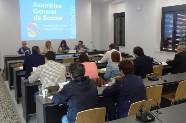 La asamblea se celebró en el centro sociocultural La Inmaculada. 