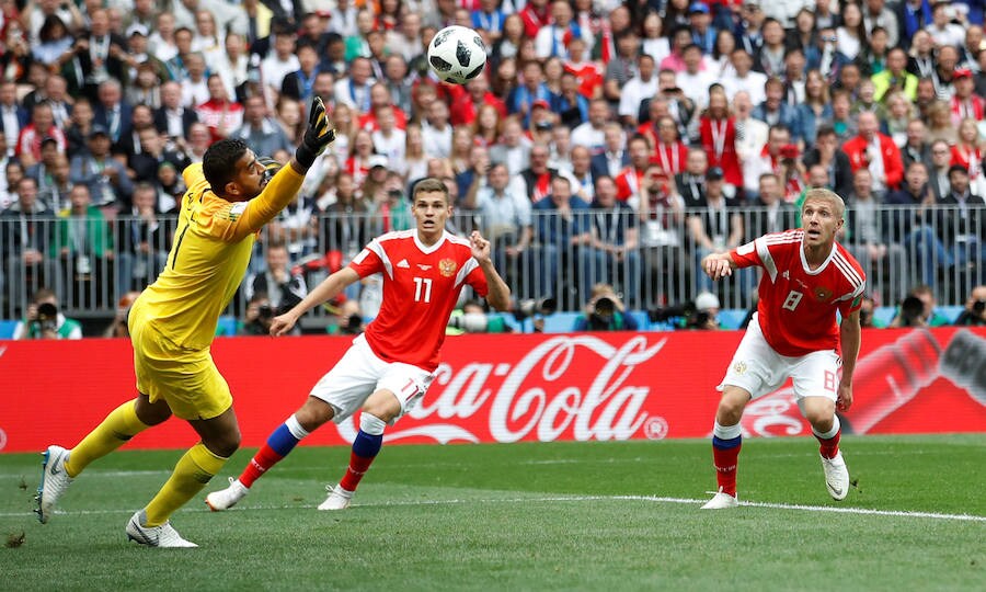 Las mejores fotos del partido inaugural del Mundial de Rusia 2018