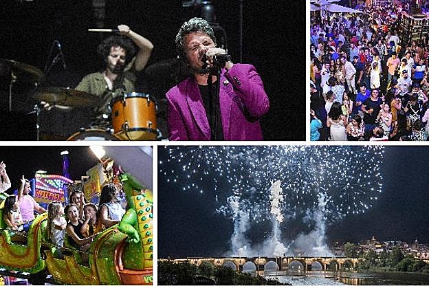 Los niños disfrutaron de las atracciones por la noche. :: c. moreno