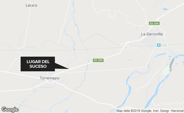 Herido tras una salida de vía a dos kilómetros de Torremayor