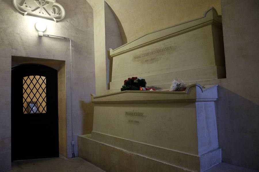 La cripta de la científica Marie Curie. 