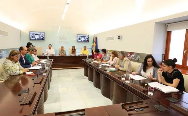 Reunión de la Junta de Portavoces en la que se estudió la nueva situación de Morales.