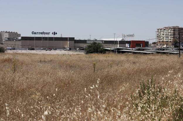 Terrenos aledaños a la Avenida del Ferrocarril en los que irá el parque de medianas. :: lorenzo cordero