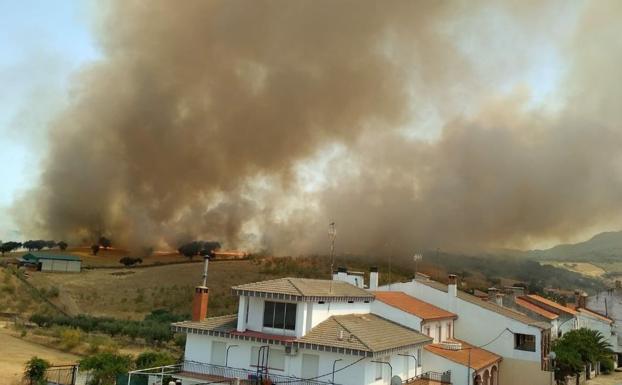 En Peloche se ha declarado nivel 1 de peligrosidad por la cercanía a las viviendas