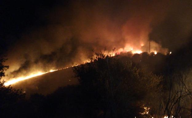 Imagen del incendio.