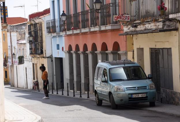 La calle Concepción Arenal, en el Casco Antiguo de Badajoz. :: c. m.