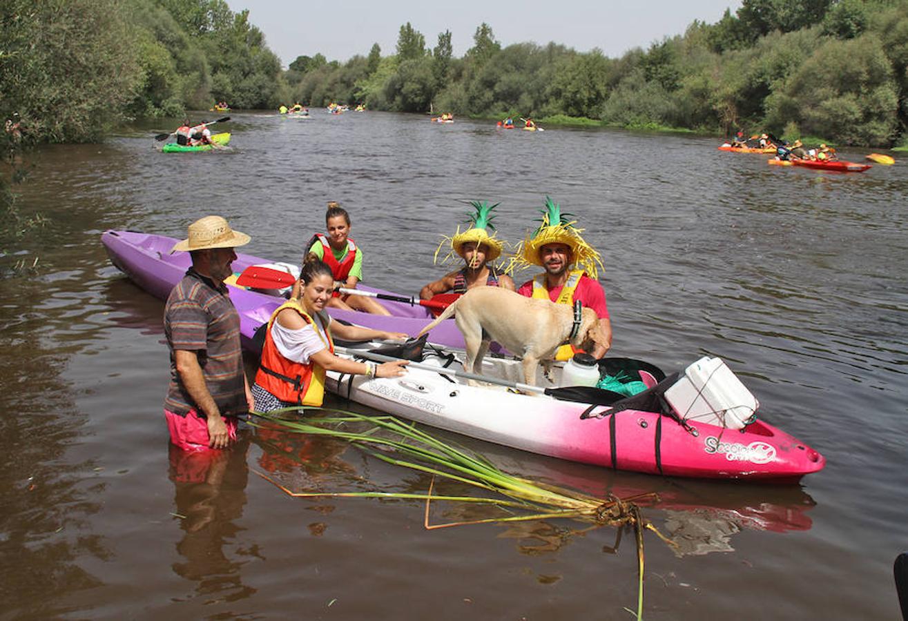 Recorrieron casi 19 kilómetros  entre el puente de la Macarrona de Riolobos y el de Hierro de Coria