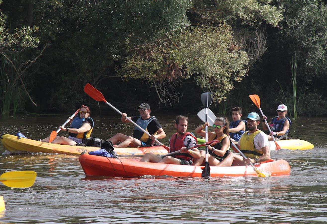Recorrieron casi 19 kilómetros  entre el puente de la Macarrona de Riolobos y el de Hierro de Coria