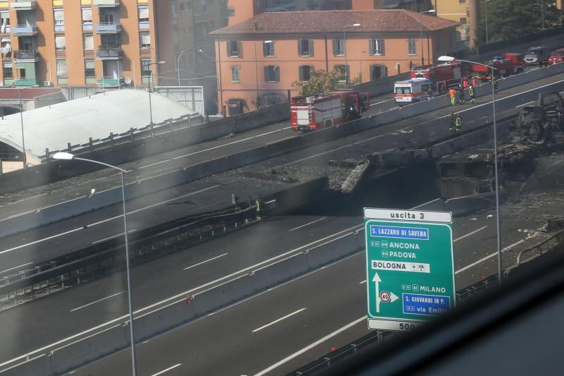 Fotos: La explosión del camión cisterna en Bolonia (Italia), en imágenes