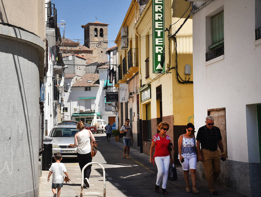 Centro urbano de Hervás.