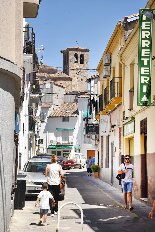 Centro urbano de Hervás.