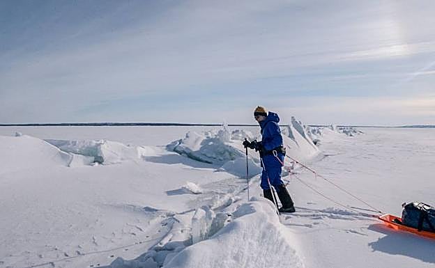Los cortes en el hielo por los vientos suponen un peligro.