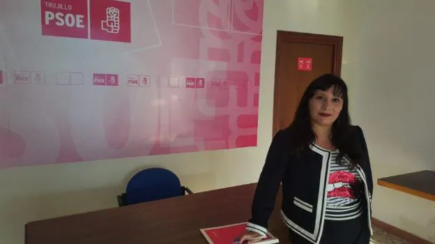 La secretaria general del PSOE, Teresa Sevillano. :: CEDIDA