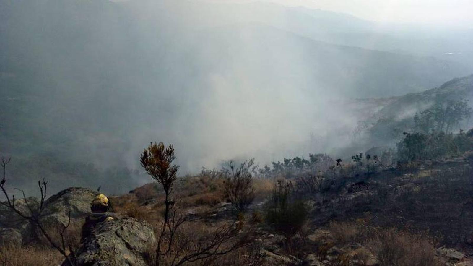 Fotos: El incendio declarado en Garganta la Olla, en imágenes