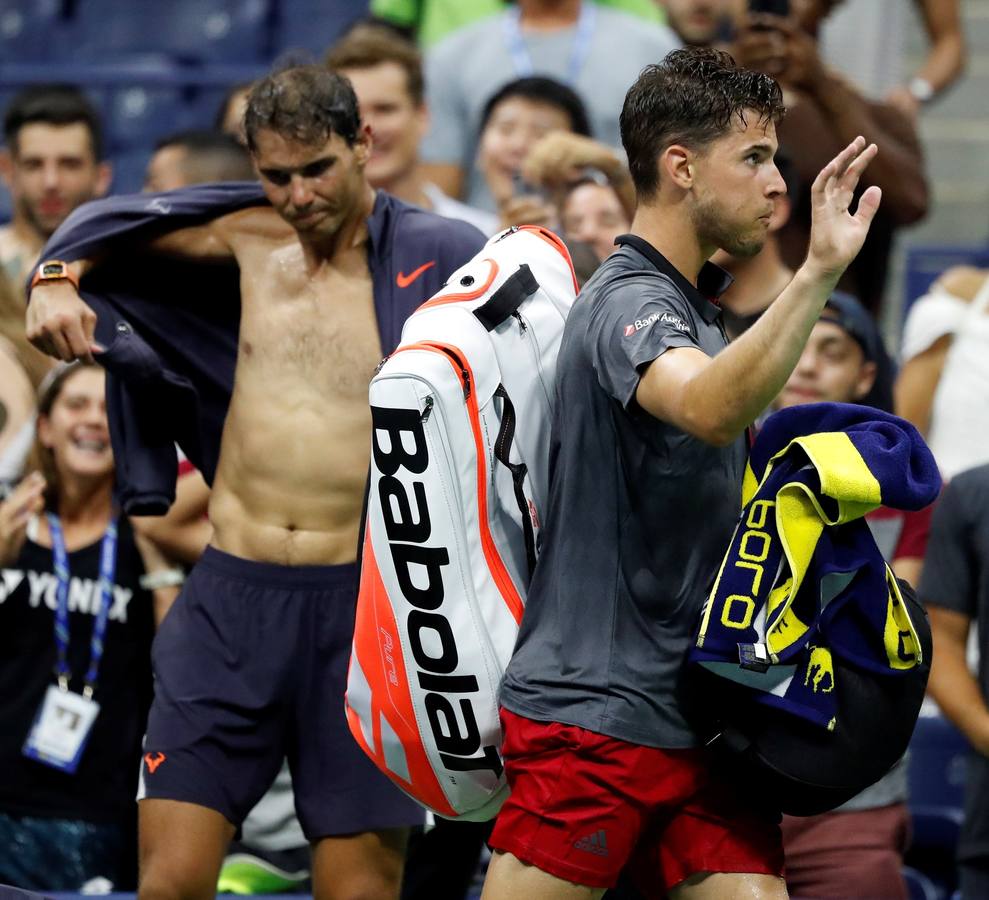 Las mejores imágenes del partido de cuartos de final del Abierto de Estados Unidos entre Rafa Nadal y Dominic Thiem. 