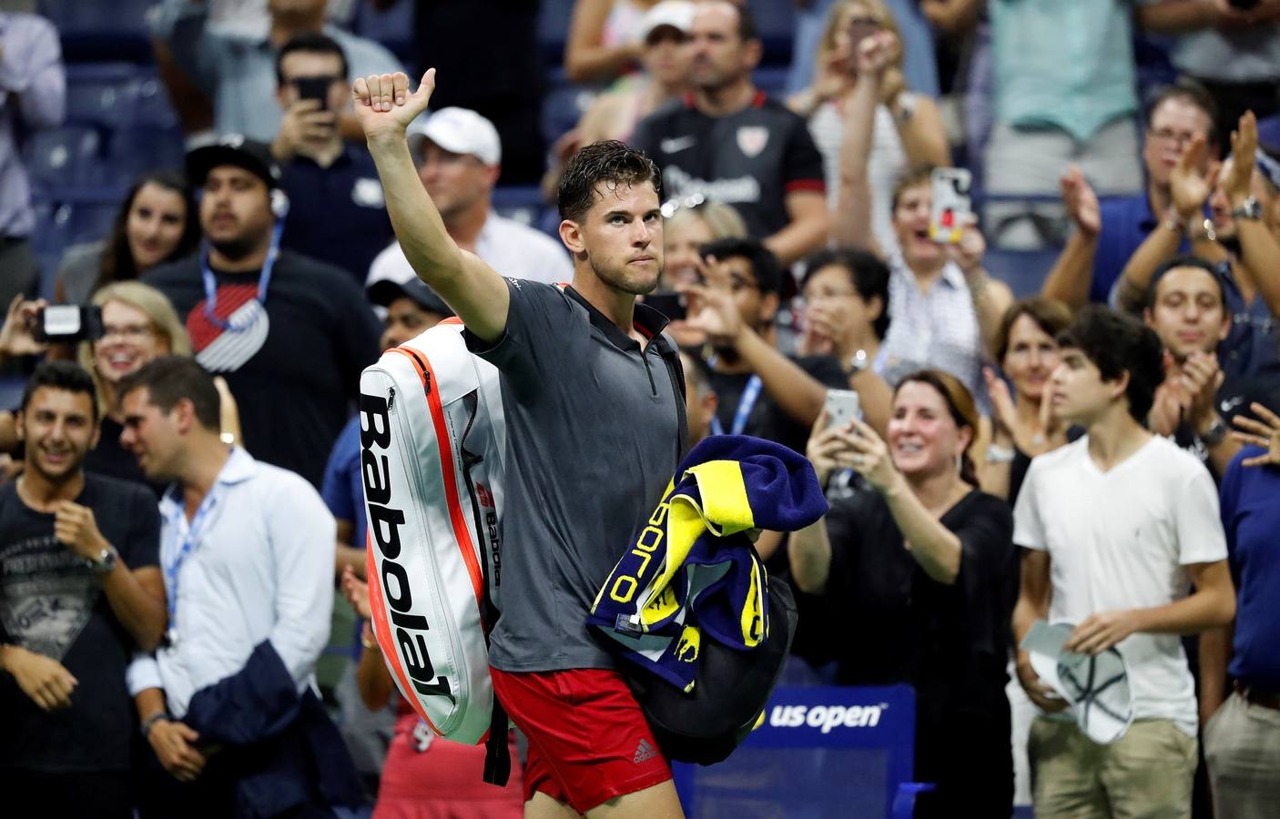 Las mejores imágenes del partido de cuartos de final del Abierto de Estados Unidos entre Rafa Nadal y Dominic Thiem. 