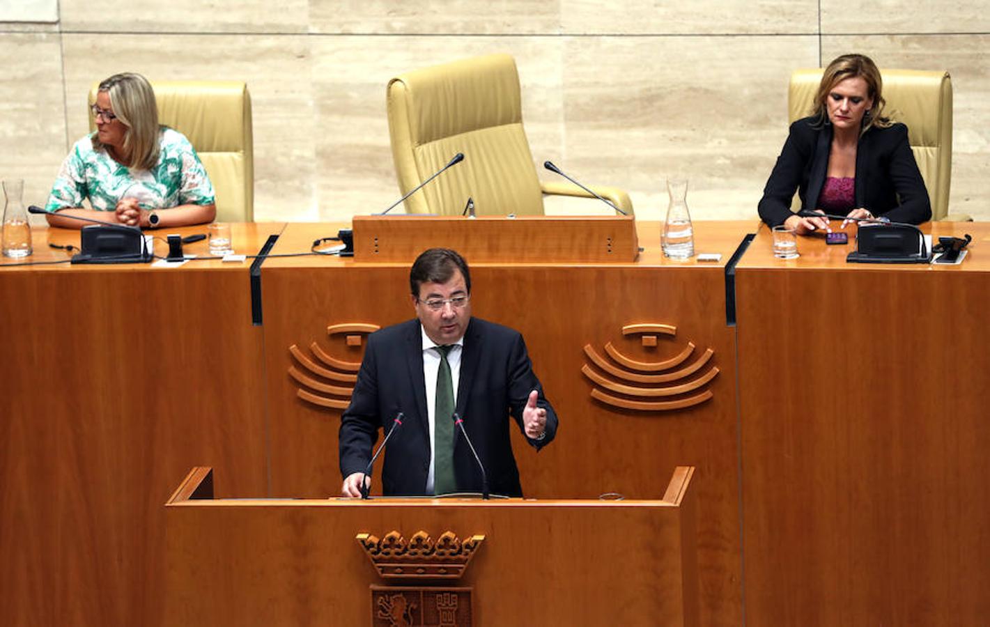 El presidente de la Junta, Guillermo Fernández Vara, ha pedido un pacto de Estado para abordar el reto demográfico y el cambio climático