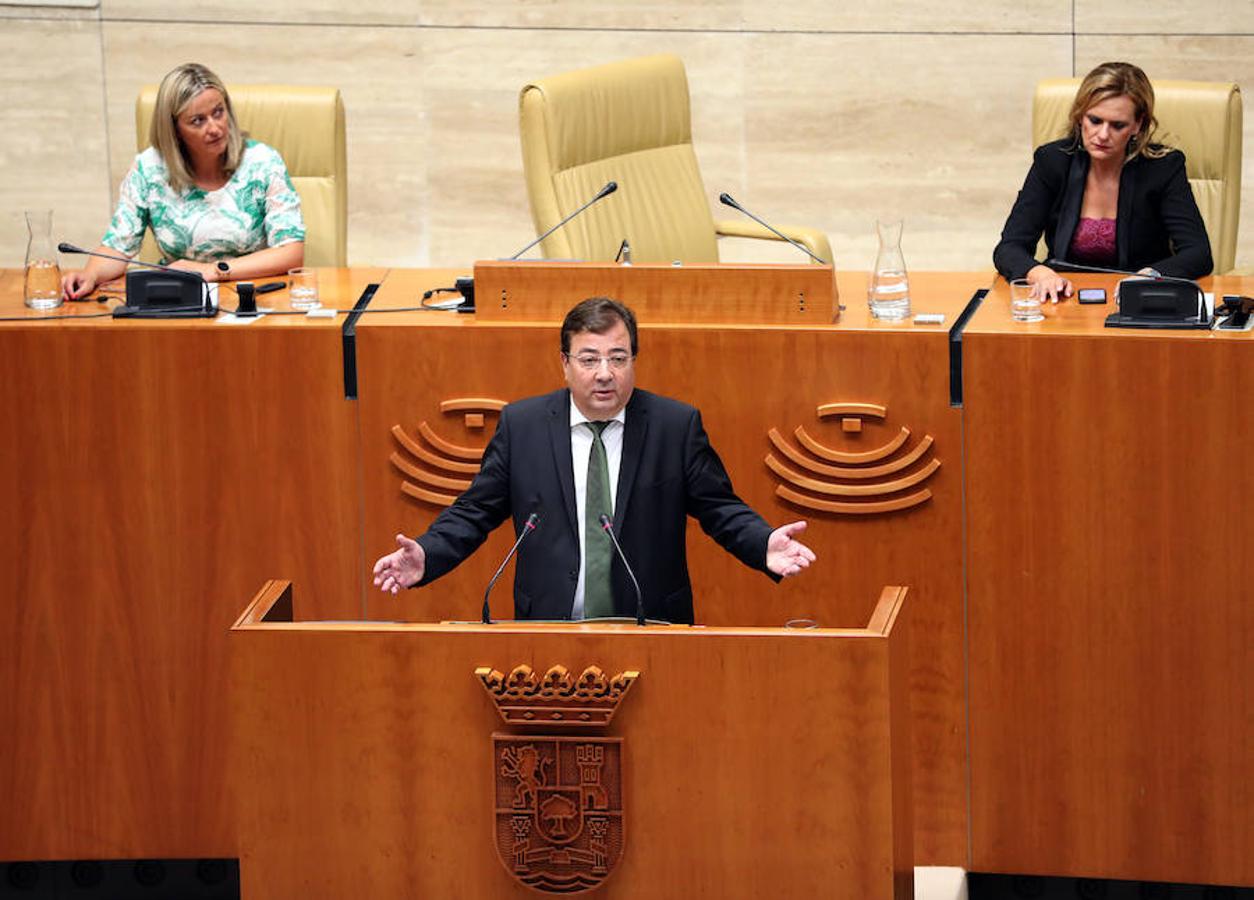 El presidente de la Junta, Guillermo Fernández Vara, ha pedido un pacto de Estado para abordar el reto demográfico y el cambio climático