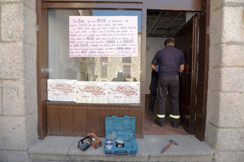 Se cumple la diligencia judicial que devuelve el local al Ayuntamiento de Cáceres y que formará parte de la cafetería Jardín de Ulloa