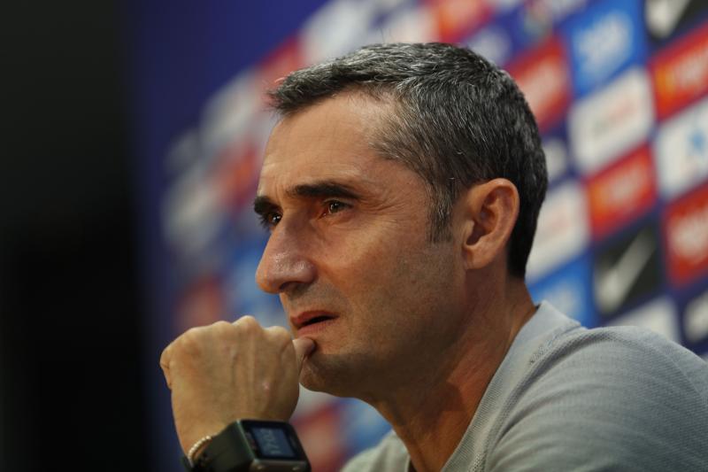 Valverde, en sala de prensa