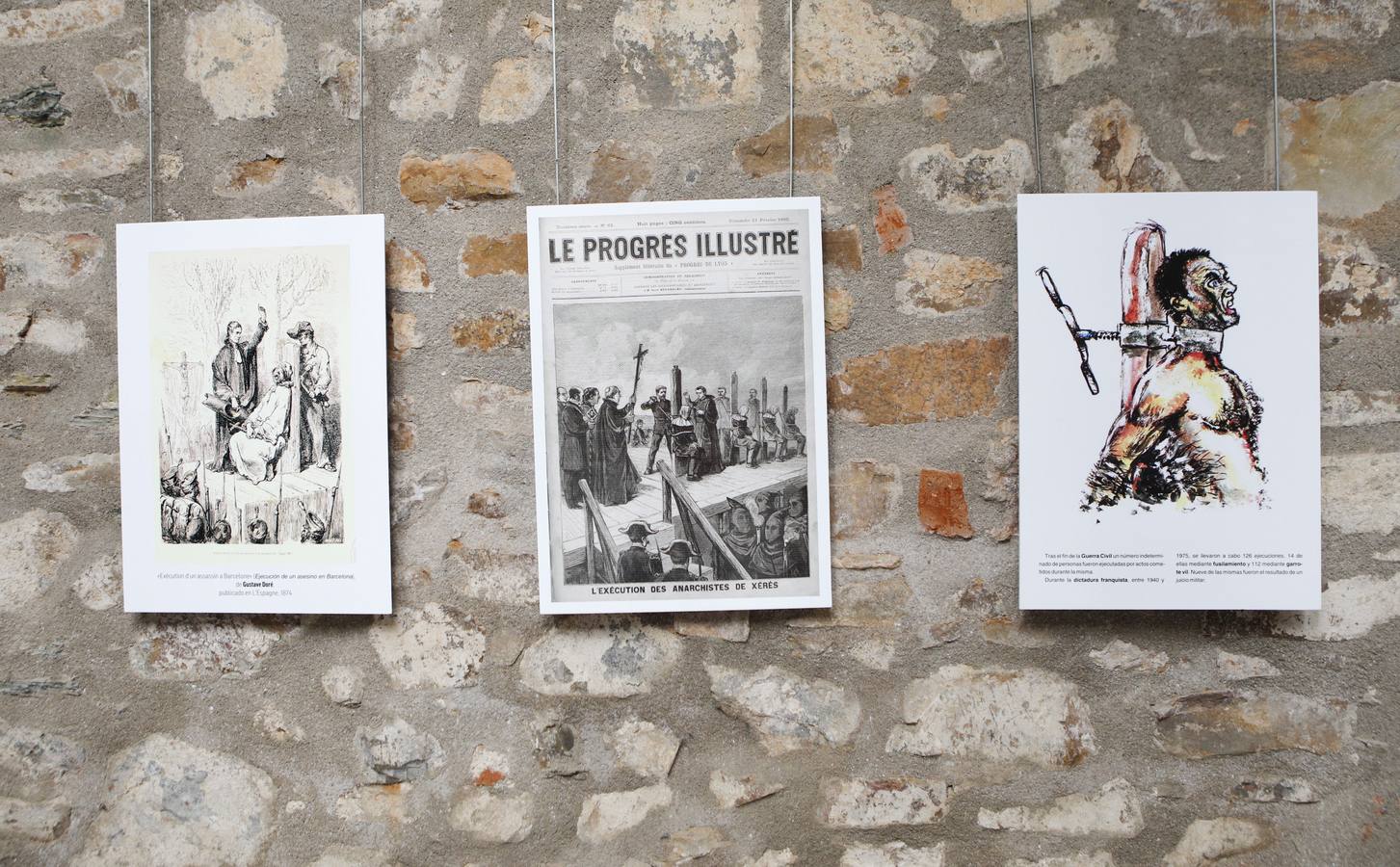 Láminas de la muestra. (Foto Armando).