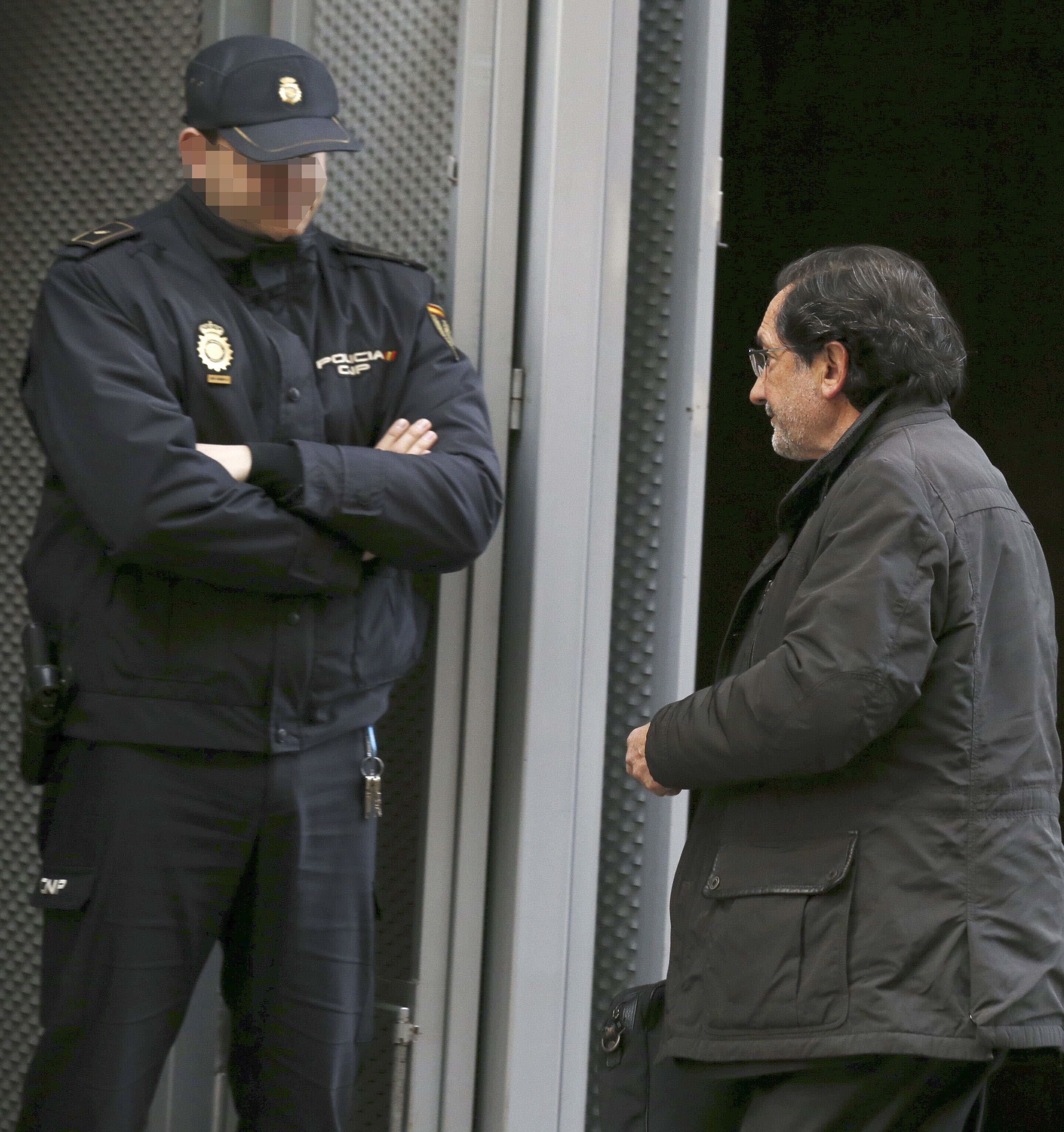 José Antonio Moral Santín llegando a la Audiencia Nacional.