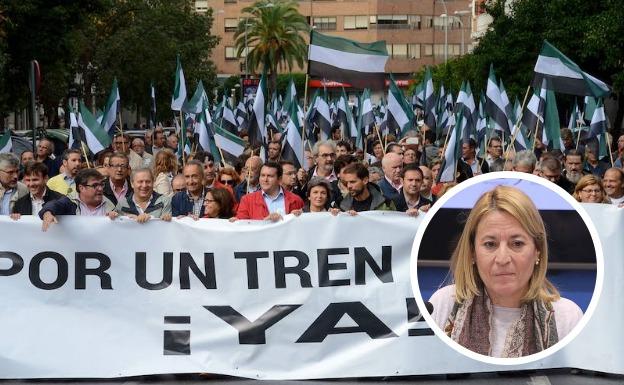 Nevado cree que no «tiene sentido» celebrar la manifestación del tren en Cáceres