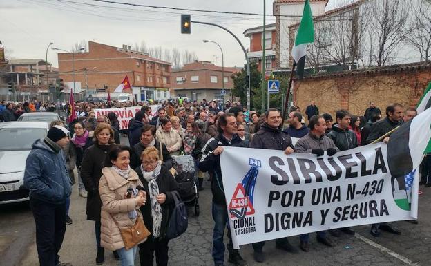 La Plataforma N-430 defiende ante Fomento la opción norte de la autovía a Levante