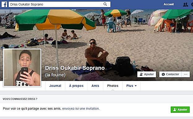 Perfil de Facebook de Driss Oukabir, uno de los terroristas de las ramblas. 