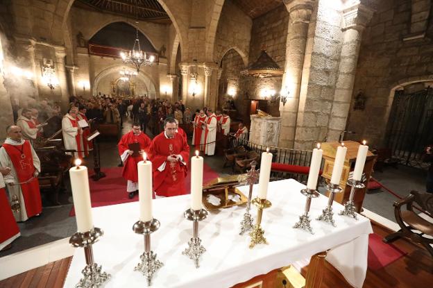 Santa Eulalia acogió una misa hispano mozárabe en Mérida