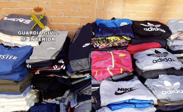 Intervienen 639 prendas falsificadas en la provincia de Cáceres