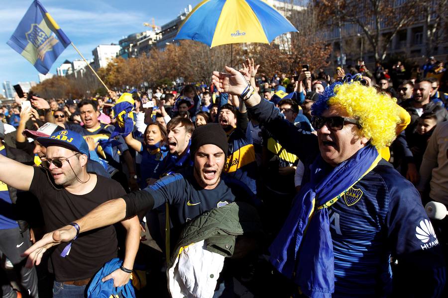 Fotos: River-Boca: pasión en las calles de Madrid