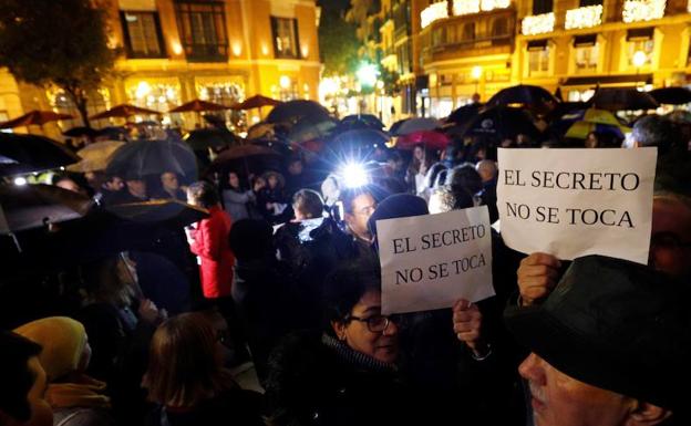 Concentración por la libertad de prensa en Palma de Mallorca. 