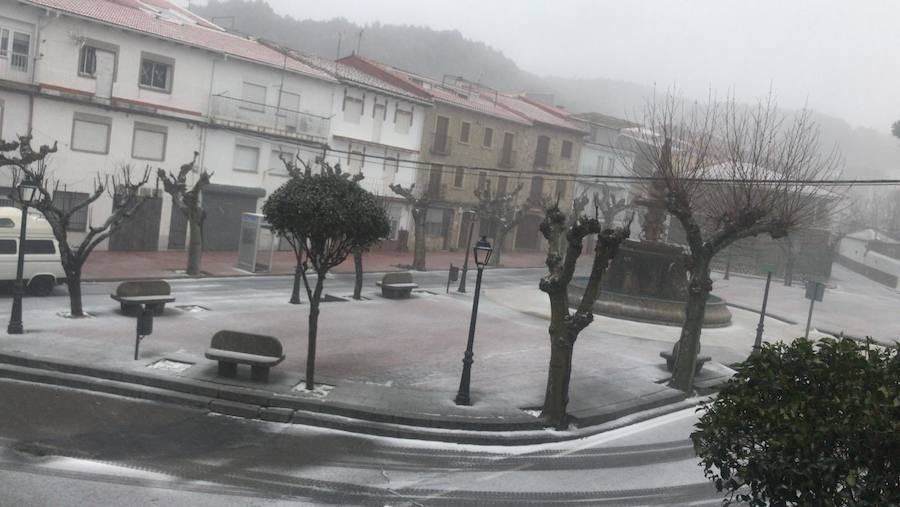 También ha nevado en Piornal, el municipio más alto de Extremadura.: HOY