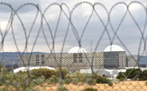 Vista de la central nuclear de Almaraz. 