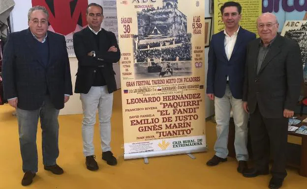 Fernando Valbuena, Joaquín Domínguez, Alfonso Macías y José Luis Iniesta 
