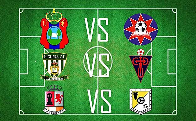 Esquema de enfretamientos de los equipos de la comarca