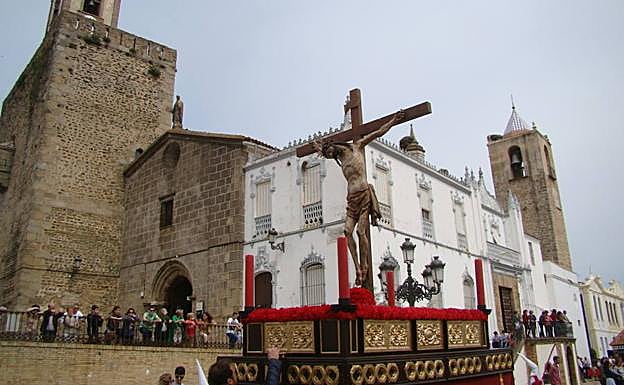 Cristo del perdón en la plaza de Fregenal