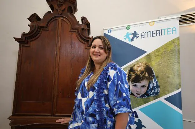 Laly Parra, presidenta de la asociación Emeritea. :: brígido