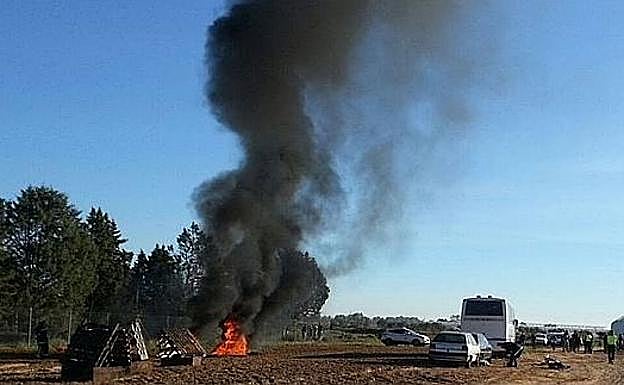 Imagen de otro simulacro llevado a cabo en la provincia de Badajoz.