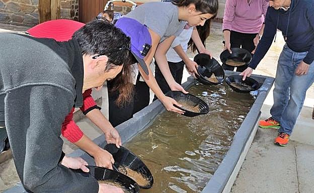 Taller de bateo de pirita.