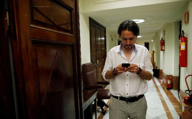 Pablo Iglesias, en el Congreso.