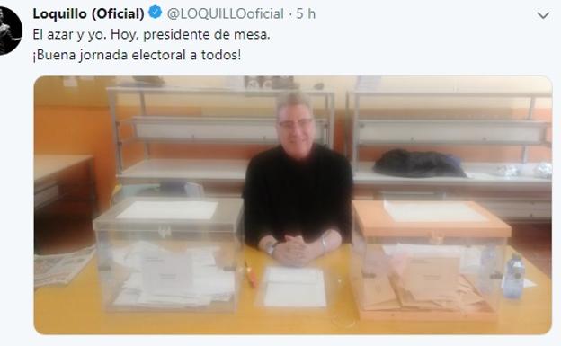 'Loquillo', en su mesa. 