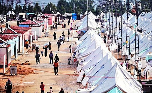 El campo de refugiados Karkamis en el sur de Turquía, donde se agrupan miles de familias sirias.