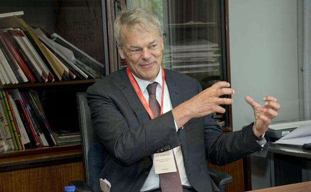 El científico Edvard Moser, durante su visita a Madrid.