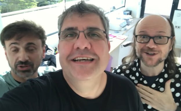 Florentino Fernández, José Mota y Santiago Segura:: HOY