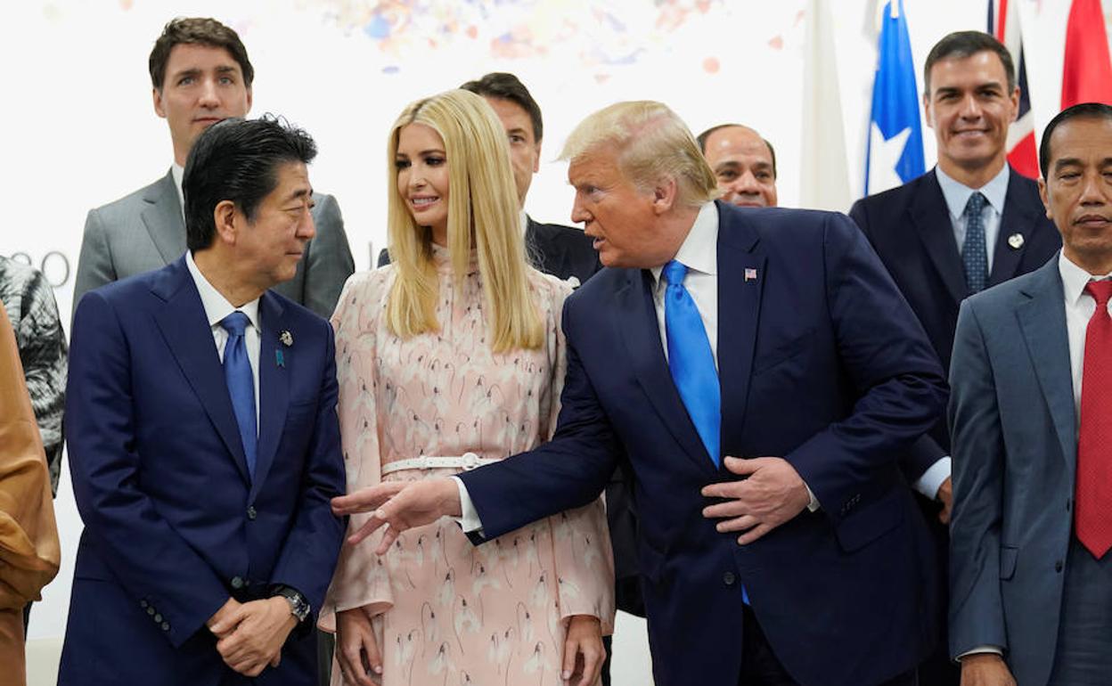 Los líderes mundiales, junto a Ivanka Trump, en el G-20 